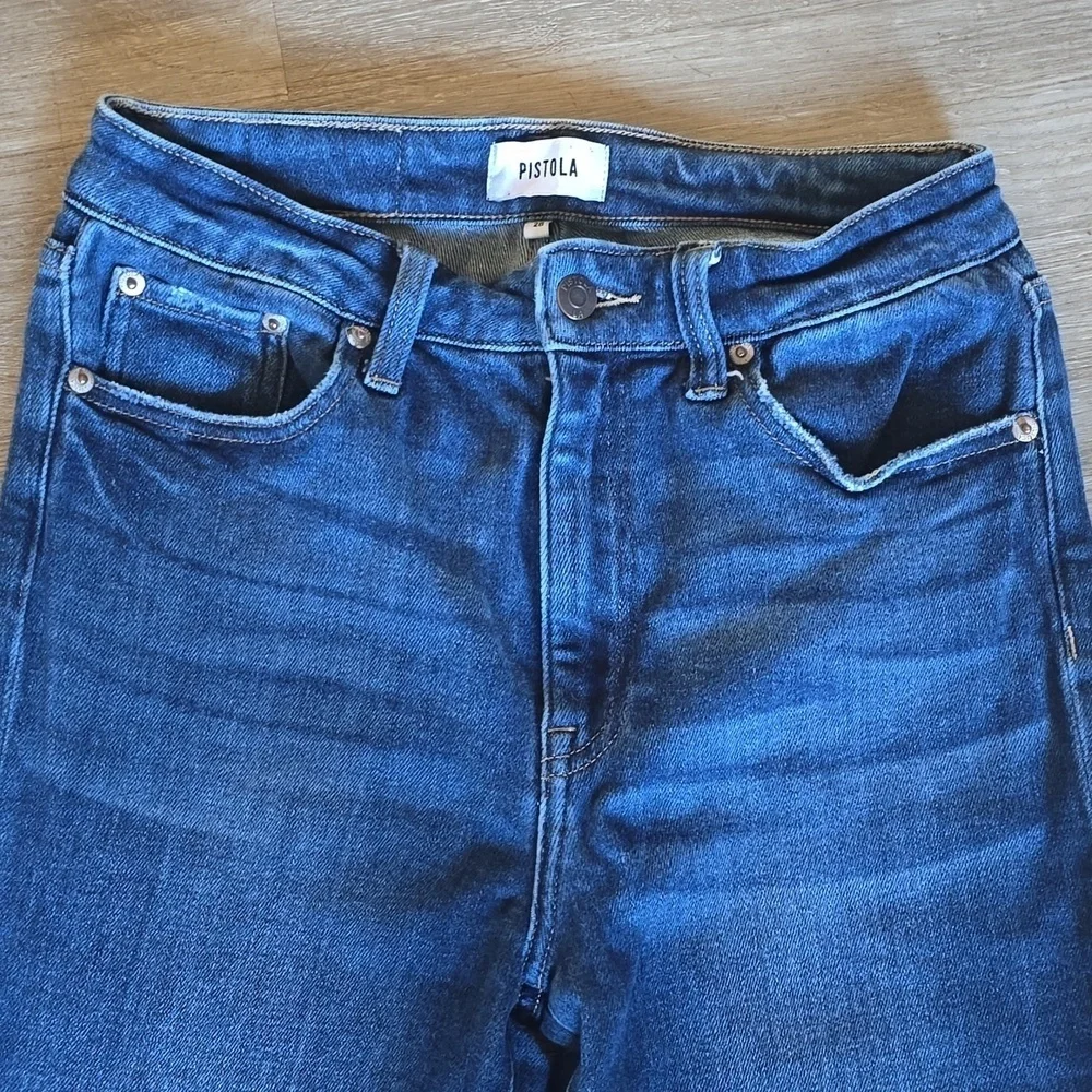 Pistola Classic Blue Denim Jeans Sz 28 Womans - Picture 2 of 5